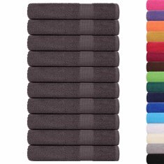 Vidaxl Brisače za savno 25 kos FROGN antracit 80x200 cm 100% bombaž
