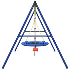 Vidaxl Zunanji komplet z gugalnico, lestvijo, gugalnico gnezdo