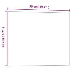 Vidaxl Stenska magnetna tabla črna 50x40 cm kaljeno steklo