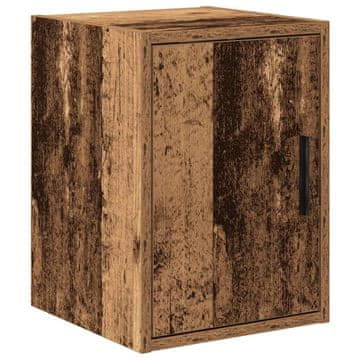 Vidaxl Garažna stenska omara Stari leseni inženirski les