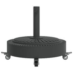 Vidaxl Podstavek za senčnik s kolesi za drog Ø38/48 mm 27 kg okrogel