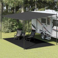 Vidaxl Preproga za šotor 300x600 cm črna