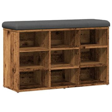 Vidaxl Lavica za čevlje iz starega lesa 82x32x50 cm