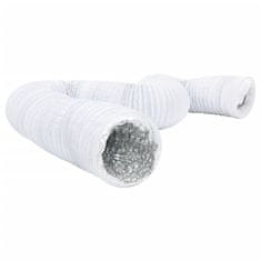 Vidaxl Prezračevalni kanal aluminij in PVC 6 m Ø10 cm