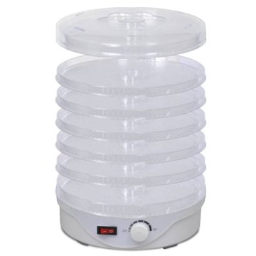 Vidaxl Sušilnik hrane okrogli 250 W s 6 pladnji