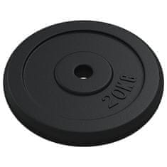 Vidaxl Utež 20 kg lito železo