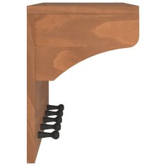 Vidaxl Stenski obešalnik za plašče SANDNES 87x30x42 cm les borovega
