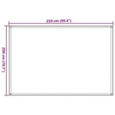 Vidaxl Preproga za šotor peščena 250x200 cm HDPE
