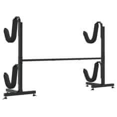 Vidaxl Stojalo za shranjevanje kajakov 2 kajaka 250x57x127,5 cm jeklo
