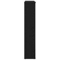 Vidaxl Obloga za kamin Črni hrast 100x20x100 cm Inženirski les