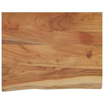 Vidaxl Stenska polica 50x40x3,8 cm pravokotna akacija naraven rob