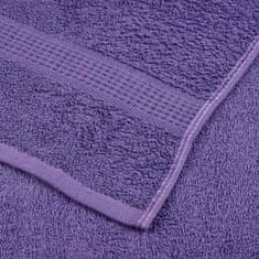 Vidaxl Brisače 10 kos vijolična 30x30 cm 360 g/m² 100% bombaž