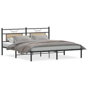 Vidaxl Posteljni okvir brez vzmetnice 183x203 cm inženirski les