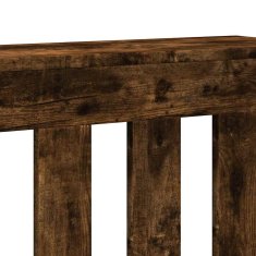 Vidaxl Pokrov za radiator dimljen hrast 205x21,5x83,5cm inženirski les