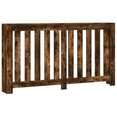 Vidaxl Pokrov za radiator dimljen hrast 149x20x82 cm inženirski les