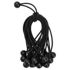 Vidaxl Bungee elastične vrvi z žogico 50 kosov 21 x 0,5 cm