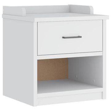 Vidaxl klop v preddverju SANDNES bela 45x40x50 cm masivni les bor