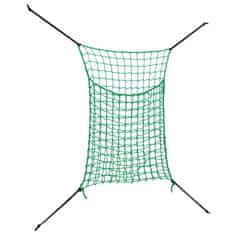 Vidaxl Mreža za seno 2 kosa pravokotna zelena 90x60 cm PP
