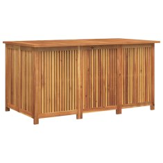 Vidaxl Vrtna škatla za shranjevanje 150x80x75 cm trden akacijev les