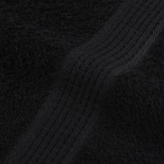 Vidaxl Kopalne brisače 2 kos črna 100x150 cm 360 g/m² 100% bombaž