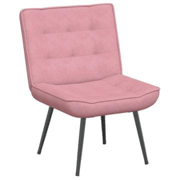Vidaxl Relaksacijski stol Pink 64x74x84 cm Velvet