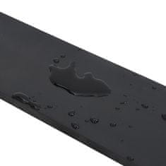 Vidaxl Gumijasti rob za snežni plug črn 100x10x1 cm
