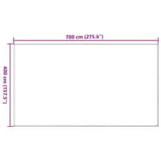 Vidaxl Preproga za šotor 400x700 cm rjava