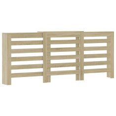 Vidaxl Pokrov za radiator sonoma hrast 205x21,5x83,5 cm inženirski les