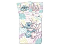 Disney DISNEY Stitch Andzia DVEH STRANI, bombažna otroška posteljnina z zadrgo, 100% BOTH 140x200cm+60x80cm OEKO-TEX 