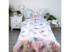 Disney DISNEY Stitch Andzia DVEH STRANI, bombažna otroška posteljnina z zadrgo, 100% BOTH 140x200cm+60x80cm OEKO-TEX 