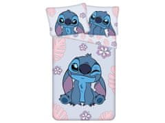 Disney DISNEY Stitch Blue, dvostranska, bombažna otroška posteljnina z zadrgo, 100% BOTH 140x200cm OEKO-TEX 