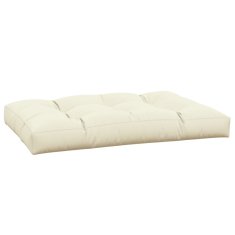 Vidaxl Blazina za kavč iz palet krem 120x80x12 cm