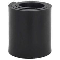 Vidaxl Gumijasti rob za snežni plug črn 100x15x1 cm