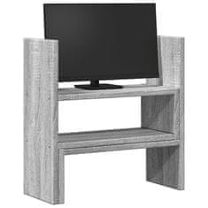 Vidaxl Organizator za mizo nastavljiv siva sonoma 40x17x41 cm les