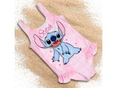 Disney DISNEY Stitch dekliške kopalke za bazen, roza enodelne kopalke za deklice. 110-116