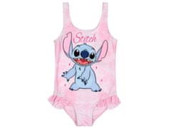Disney DISNEY Stitch dekliške kopalke za bazen, roza enodelne kopalke za deklice. 110-116