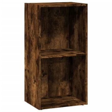Vidaxl Knjižna omara dimljeni hrast 40x30x77 cm inženirski les