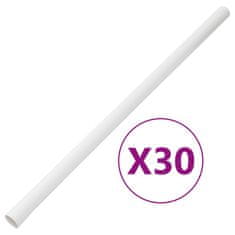 Vidaxl Kabelska cev s sponkami Ø30 mm 30 m PVC