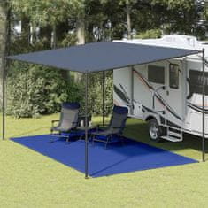 Vidaxl Preproga za šotor 300x500 cm modra HDPE