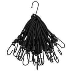 Vidaxl Bungee elastična vrv s kavlji 50 kosov 17 cm