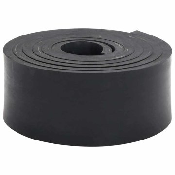 Vidaxl Gumijasti rob za snežni plug črn 250x10x1 cm
