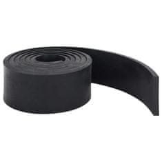 Vidaxl Gumijasti rob za snežni plug črn 250x10x1 cm
