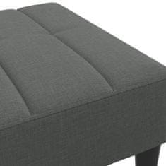 Vidaxl Stolček za noge temno siv 77x55x31 cm blago