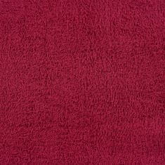 Vidaxl Brisače 4 kos bordo 100x200 cm 360 g/m² 100% bombaž