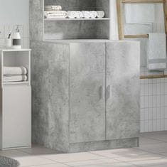 Vidaxl omara za pralni stroj betonsko siva 70,5x71,5x91,5 cm