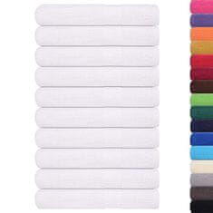 Vidaxl Brisače za savno 10 kos bela 80x200 cm 360 g/m² 100% bombaž