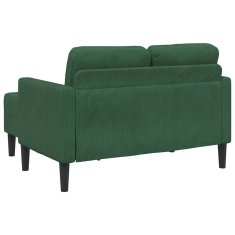 Vidaxl 2-sedežni kavč z ležiščem v obliki črke L 125 cm platno