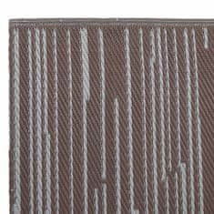 Vidaxl Zunanja preproga ARAKIL Rjava 80x250 cm PP