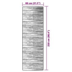 Vidaxl Zunanja preproga ARAKIL Rjava 80x250 cm PP