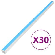 Vidaxl Kabelska cev samolepilna 15x10 mm 30 m PVC
